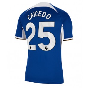 Chelsea Moises Caicedo #25 Domácí Dres 2023-24 Krátký Rukáv